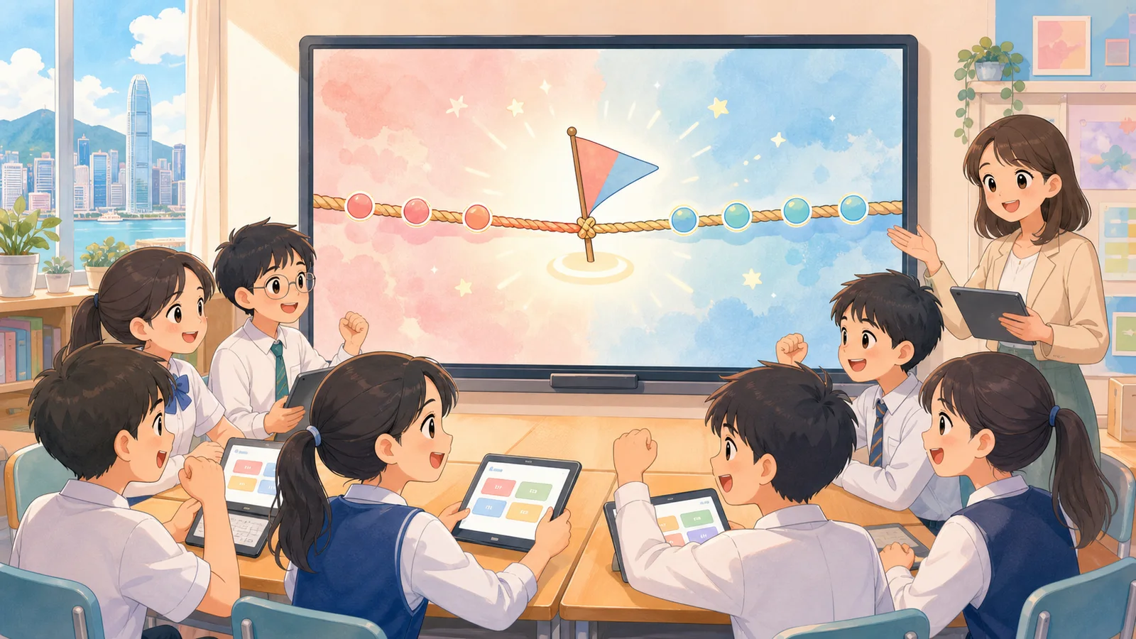 拔河問答遊戲